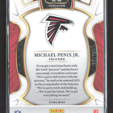 2026 Panini Select Prizm Michael Penix Jr. #46 Purple 39/75