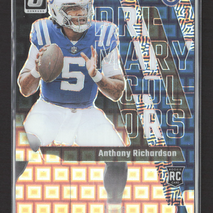 2023 Panini Optic Primary Colors Anthony Richardson #1 RC 21/25 Black Pandora