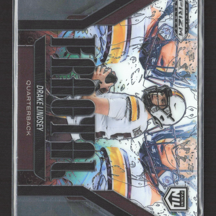 2026 Panini Prizm Black Fractal Drake Lindsey #24