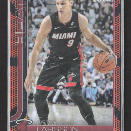 2025 Topps Chrome Pelle Larsson #189 Basketball Refractor