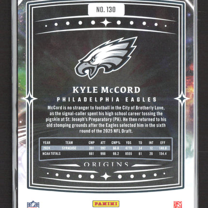 2025 Panini Origins Football Kyle McCord #130 Red RC 233/249
