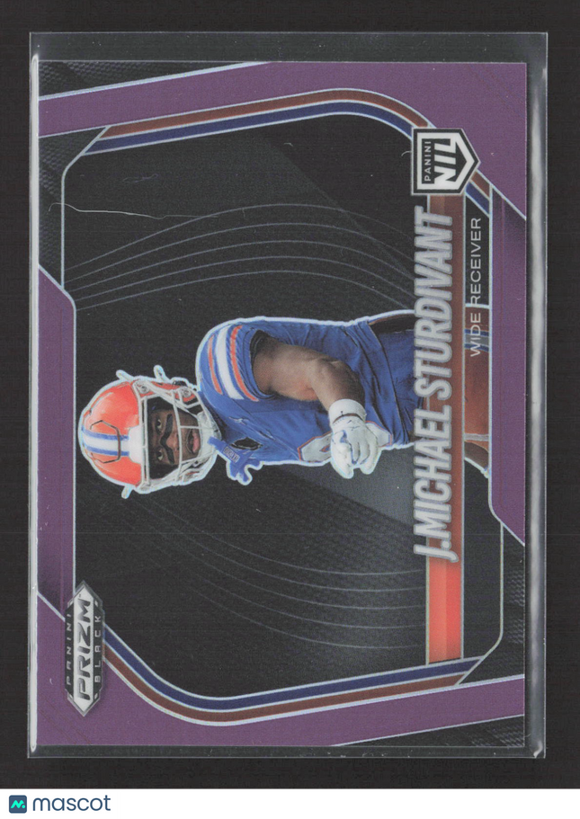 2026 Panini Prizm Black J. Michael Sturdivant #184 Purple 76/99