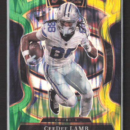 2026 Panini Select Concourse Prizm CeeDee Lamb #98 Green Yellow Shock