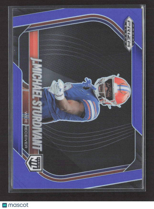 2026 Panini Prizm Black Football J.Michael Sturdivant #184 Purple 029/199
