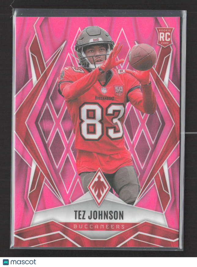 2025 Panini Phoenix Tez Johnson #166 Pink RC /75