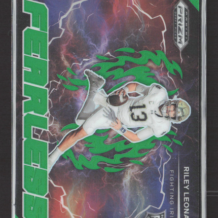 2025 Panini Prizm Draft Picks Fearless Riley Leonard #F-RLD Green RC