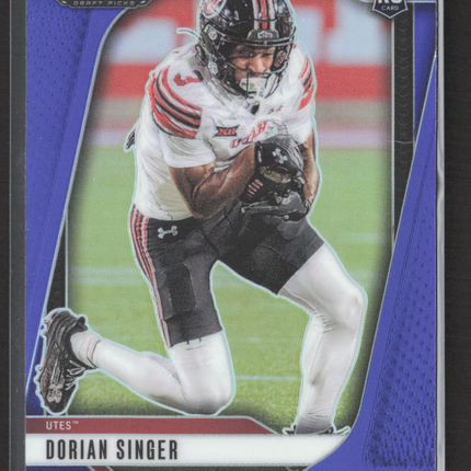 2025 Panini Prizm Draft Picks Dorian Singer #168 Purple RC 062/249