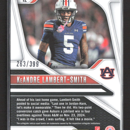 2025 Panini Prizm Draft Picks KeAndre Lambert-Smith #12 Red 263/399 RC