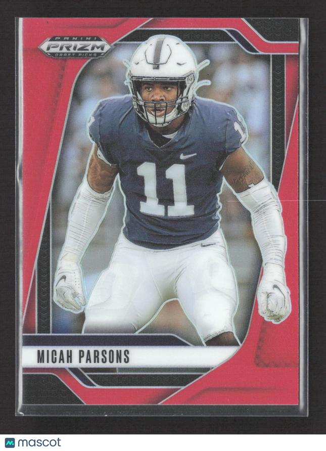 2025 Panini Prizm Draft Picks Micah Parsons #191 Red 126/399