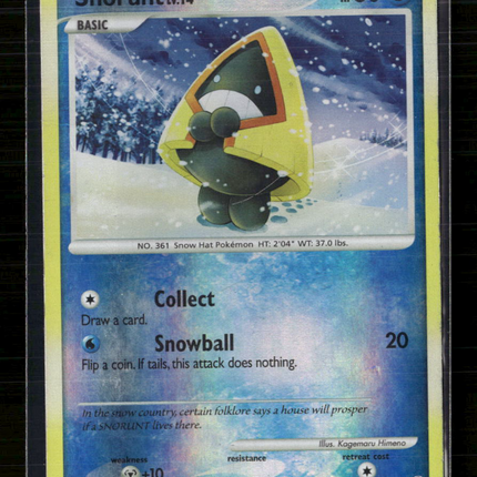 Pokemon 2007 Diamond & Pearl Snorunt #100/123 Reverse Holo