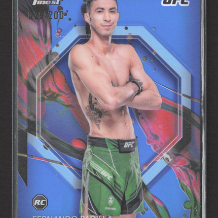 2024 Topps Finest UFC Fernando Padilla #59 Blue Refractor RC 029/200