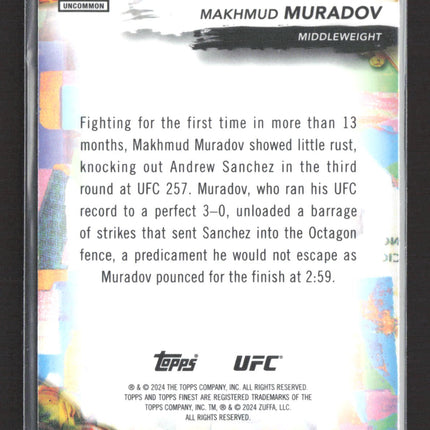 2024 Topps Finest UFC Makhmud Muradov #200 Blue Refractor 120/175