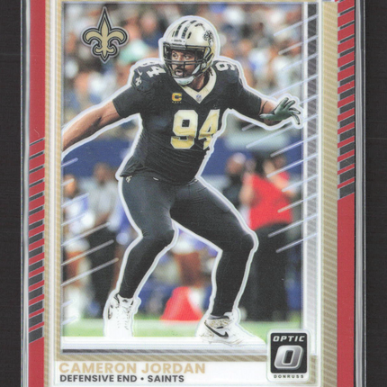 2025 Panini Donruss Optic Prizm Cameron Jordan #170 Red 040/149