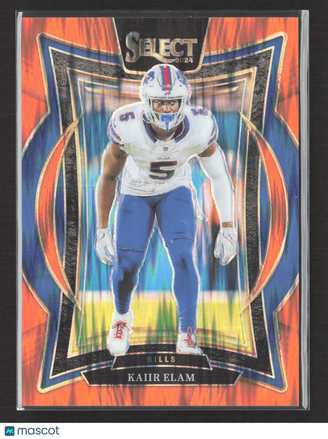 2025 Panini Select Prizm Kaiir Elam #8 Orange 474/499