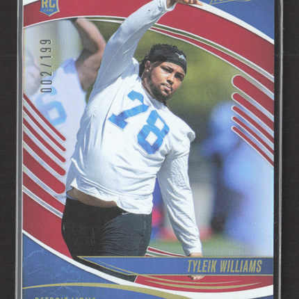 2025 Panini Absolute Football Tyleik Williams #192 RC 002/199