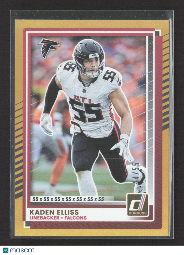 2025 Panini Donruss Football Kaden Elliss #190 Gold 44/55