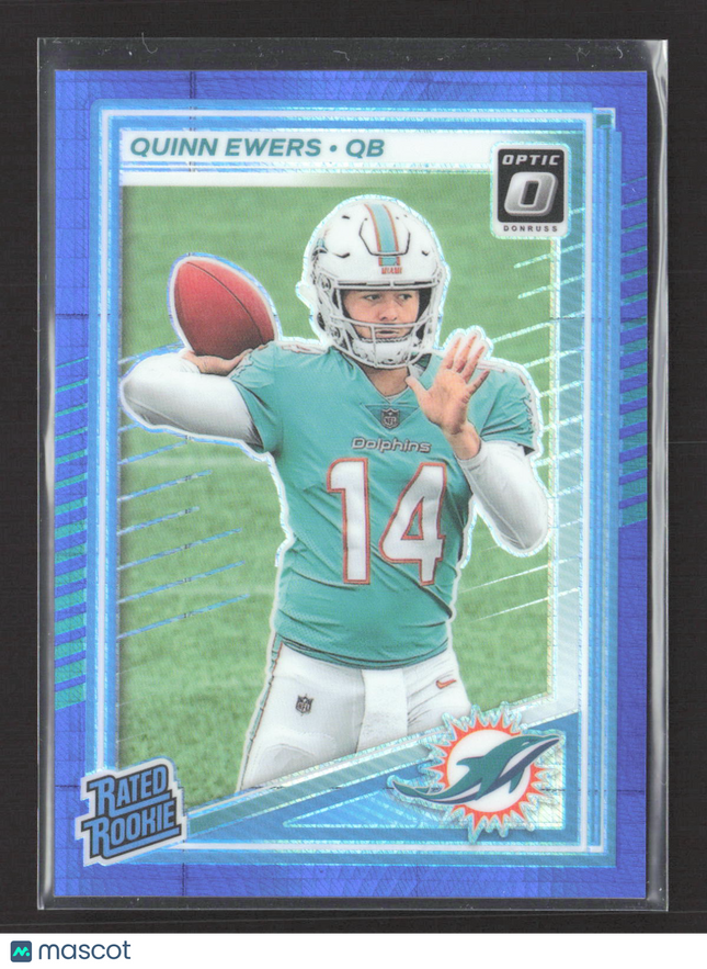 2025 Panini Donruss Optic Quinn Ewers #213 Blue Hyper