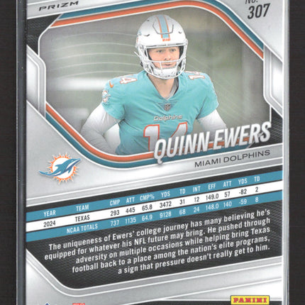 2025 Panini Prizm Football Quinn Ewers #307 White Disco RC