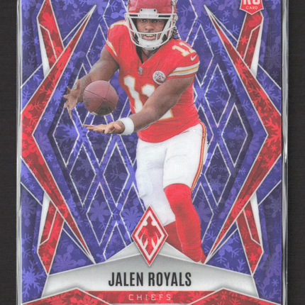 2025 Panini Phoenix Jalen Royals #156 Purple Snowflake RC /249