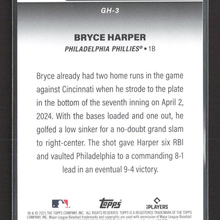 2025 Topps Greatest Hits Bryce Harper #GH-3