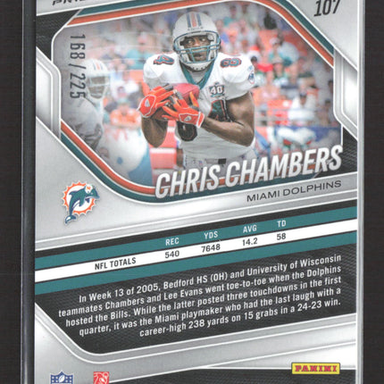 2025 Panini Prizm Football Chris Chambers #107 Purple Ice /225