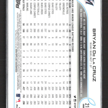 2022 Topps Chrome Bryan De La Cruz #216 Prism RC