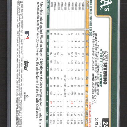 2025 Topps Chrome Luis Severino #241 Logofractor
