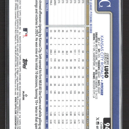 2025 Topps Chrome Seth Lugo #94 X-Fractor