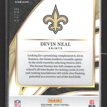 2026 Panini Select Prizm Devin Neal #241 Blue Disco /25