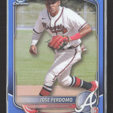 2024 Bowman Chrome Jose Perdomo #BCP-106 Blue Refractor 102/150