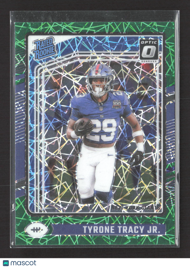 2024 Panini Donruss Optic Football Tyrone Tracy Jr. #259 Green Velocity