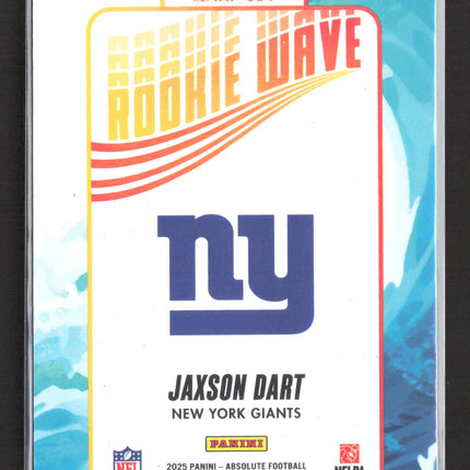 2025 Panini Absolute Football Rookie Wave Jaxson Dart #RW-JDT RC