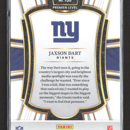 2026 Panini Select Football Premier Level Jaxson Dart #193 RC