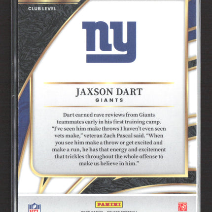 2026 Panini Select Football Jaxson Dart #293 Club Level RC