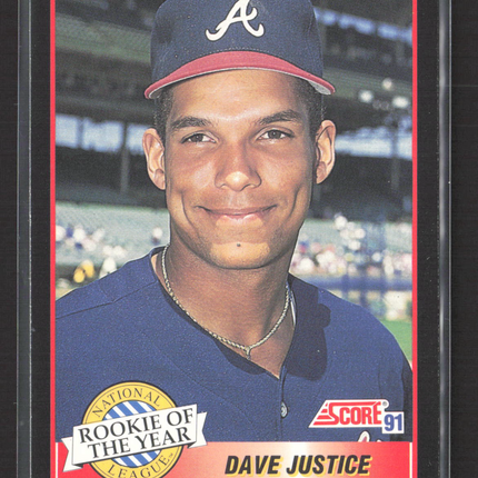1991 Score Dave Justice #880