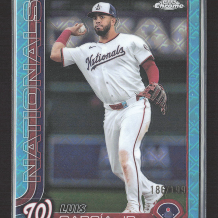 2025 Topps Chrome Luis García Jr. #269 Aqua Logofractor 186/199