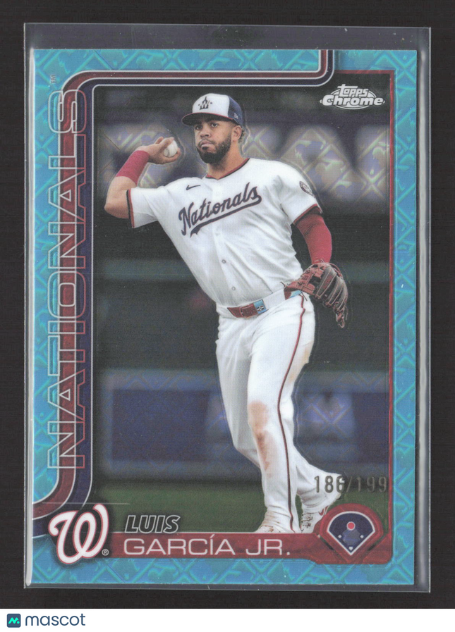 2025 Topps Chrome Luis García Jr. #269 Aqua Logofractor 186/199