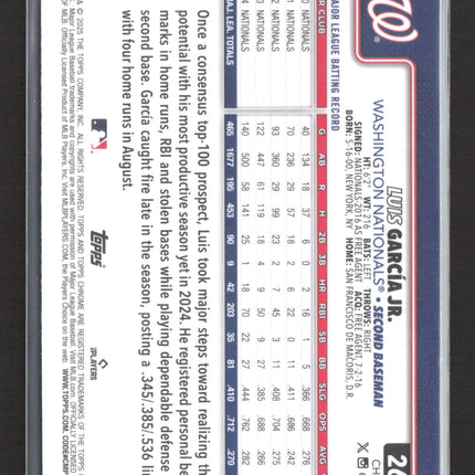 2025 Topps Chrome Luis García Jr. #269 Aqua Logofractor 186/199