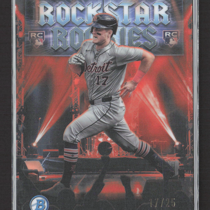 2025 Bowman Chrome Rockstar Rookies Jace Jung #RR-5 Orange Refractor RC 17/25