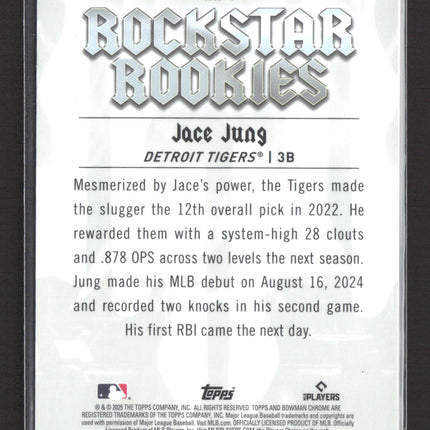 2025 Bowman Chrome Rockstar Rookies Jace Jung #RR-5 Orange Refractor RC 17/25