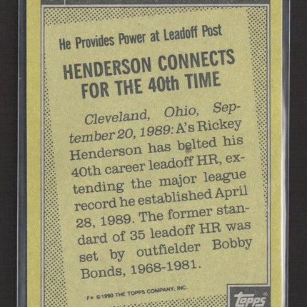 1990 Topps Rickey Henderson #7