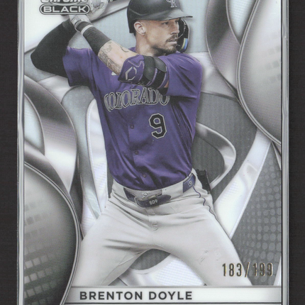 2025 Topps Chrome Black Brenton Doyle #57 Refractor 183/199