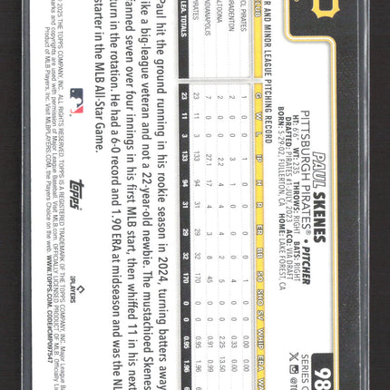 2025 Topps Series One Paul Skenes #98