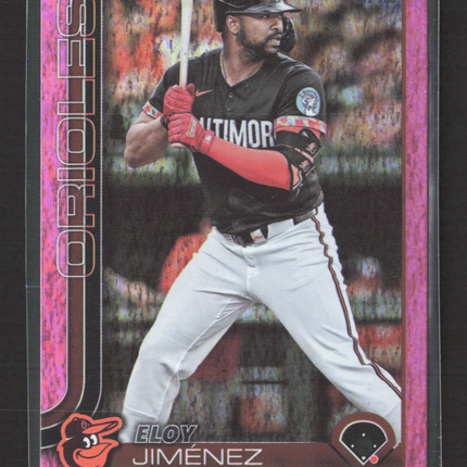 2025 Topps Series One Eloy Jimenez #90 Pink Crackle