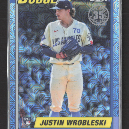 2025 Topps Chrome Silver Mojo Refractor Justin Wrobleski #T90C-147 RC