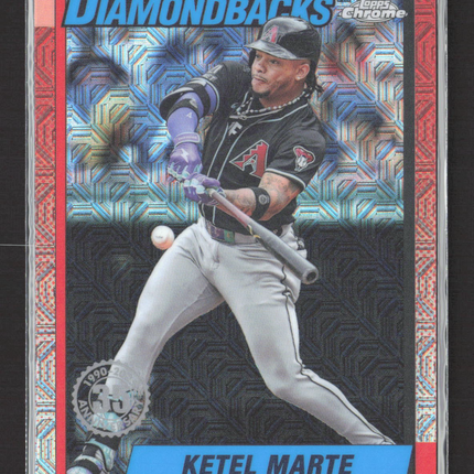 2025 Topps Chrome Silver Pack Mojo Refractor Ketel Marte #T90C-103