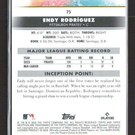 2024 Topps Inception Endy Rodriguez #75 RC