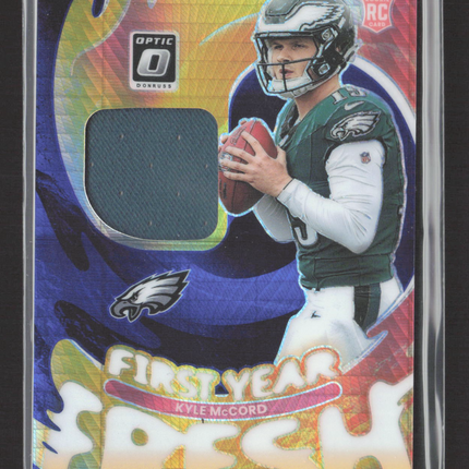 2025 Panini Donruss Optic Prizm Kyle McCord #FYFBH-KMD Jersey