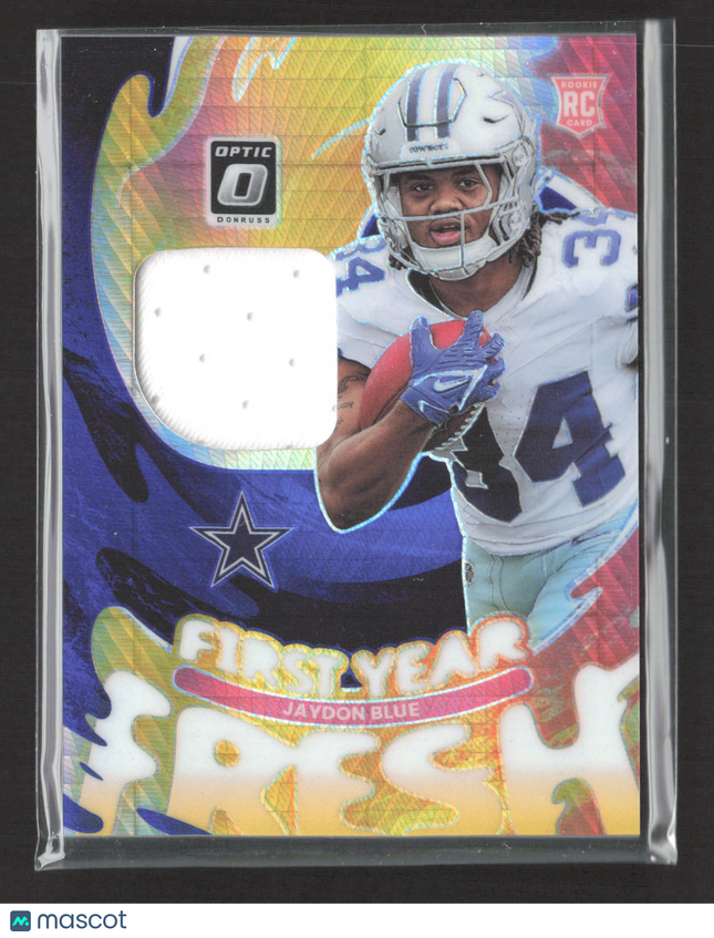 2025 Panini Donruss Optic First Year Fresh Jaydon Blue #FYFBH-JBE RC Jersey
