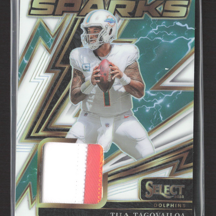 2026 Panini Select Prizm Sparks Tua Tagovailoa #SPK-TTA Patch 87/99